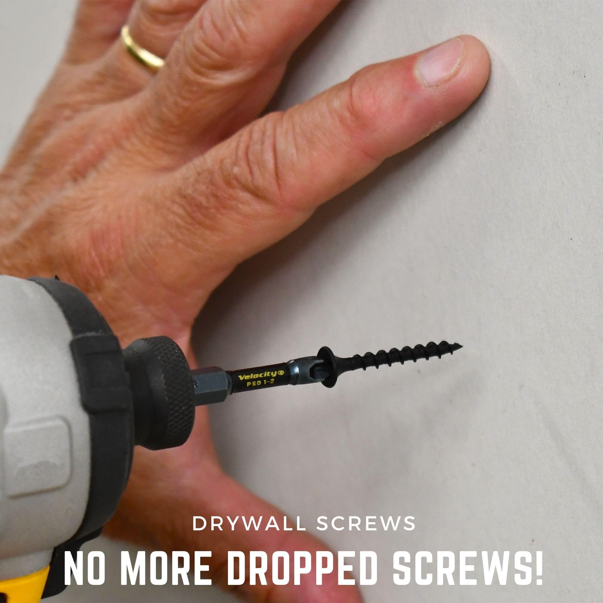 Velocity 1 1/4 Drywall Screws (Size #6) – Black Phosphate Coated Screws for Drywall and Stick-Tight PSD ACR Drive Bit (150 Pieces) - Image 5