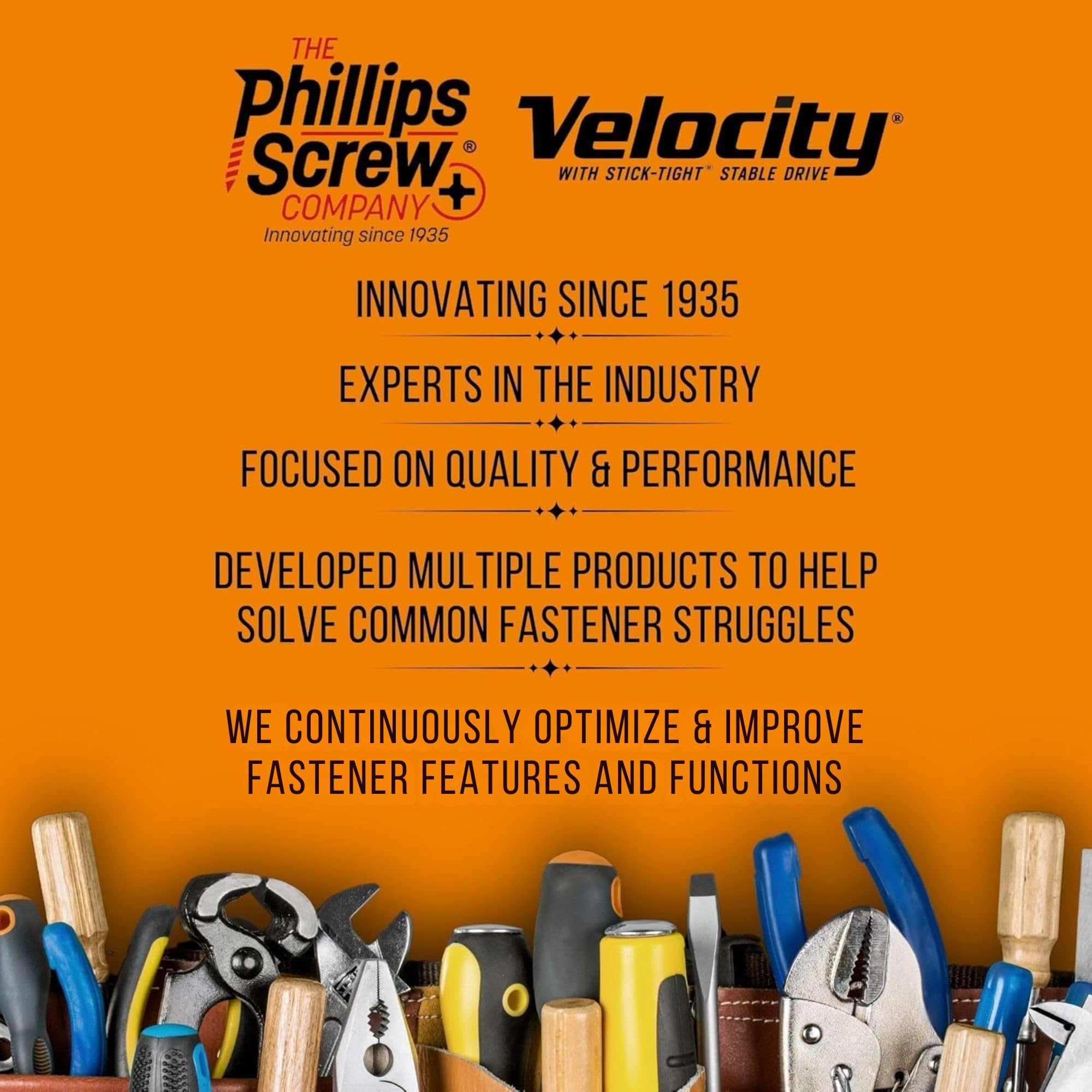 Velocity 1 1/4 Drywall Screws (Size #6) – Black Phosphate Coated Screws for Drywall and Stick-Tight PSD ACR Drive Bit (150 Pieces) - Image 6