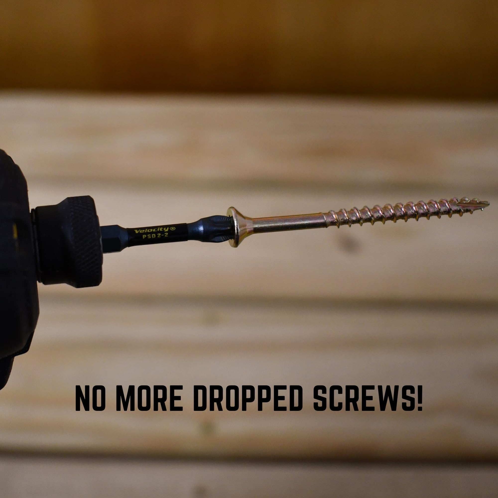 Velocity Interior 1 Inch Wood Screws DIY Pack (Size #8, 280 Pcs) – Zinc and Yellow Coating, Stick-Tight Technology, Screw for Wood Working with PSD ACR Driver Bit - Image 6